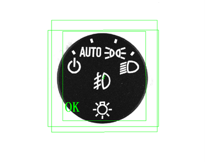 汽车灯光控制按钮丝印缺陷检测（丝印产品外观缺陷检测）-机器视觉_视觉检测设备_3D视觉_缺陷检测