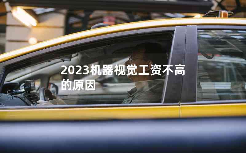 2023机器视觉工资不高的原因