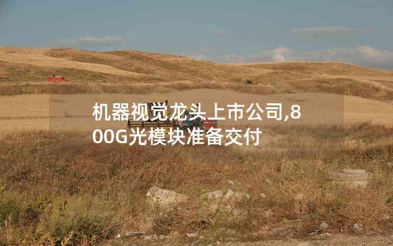 机器视觉龙头上市公司,800G光模块准备交付