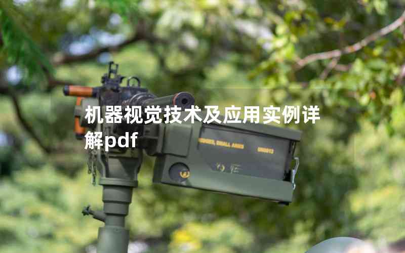 机器视觉技术及应用实例详解pdf