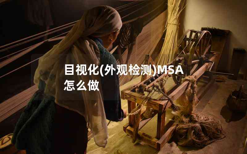 目视化(外观检测)MSA怎么做